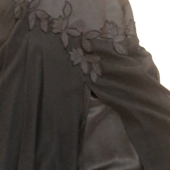 BCBG Silk Black Sexy Leg Slit XS Dress - Picture 6 of 12